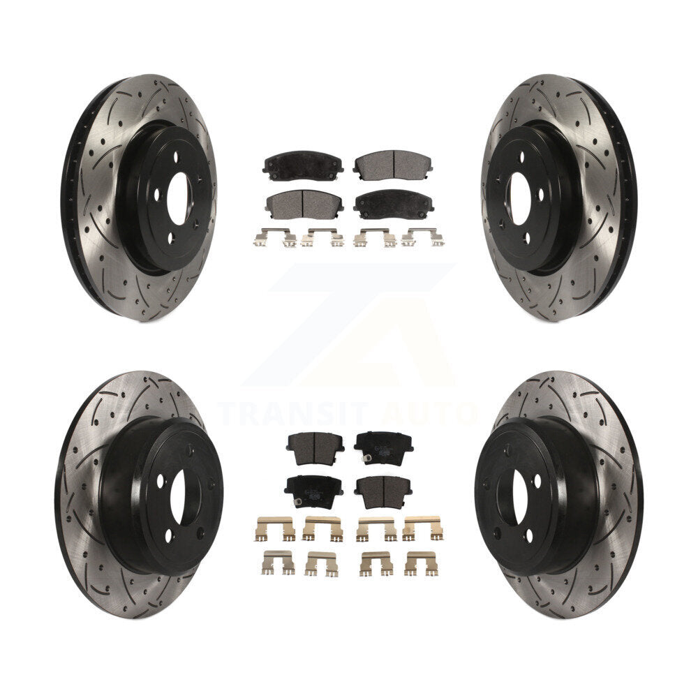 Transit Auto KDT-101097 Disc Brake Kit for 2015-2018 Dodge Charger - Front and Rear