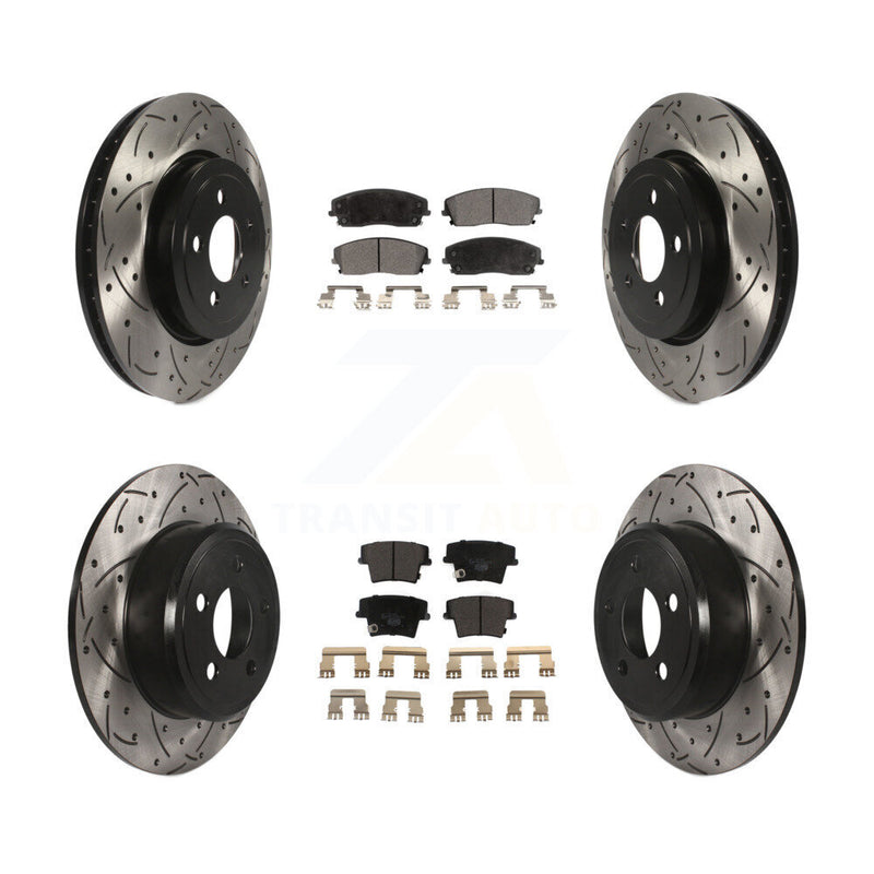 Transit Auto KDT-101097 Disc Brake Kit for 2015-2018 Dodge Charger - Front and Rear