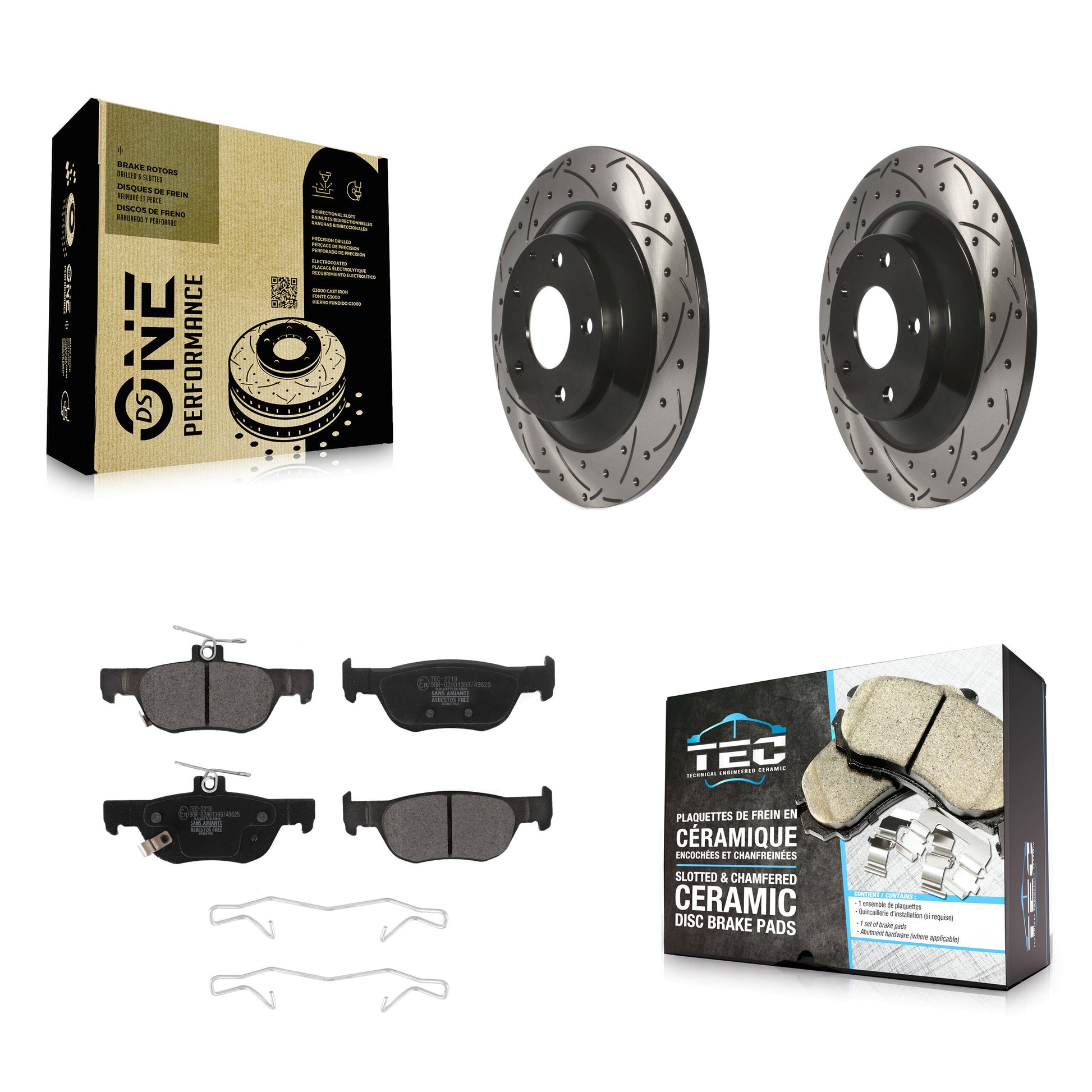 Transit Auto KDT-101101 Disc Brake Kit for 2020-2023 Mazda MX-30 EV, Mazda CX-30 - Rear