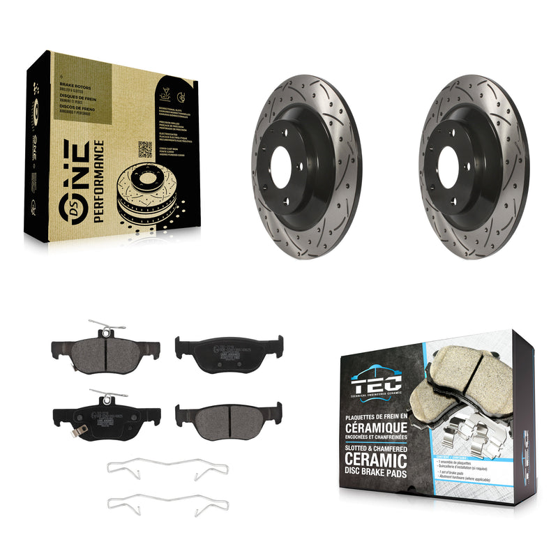 Transit Auto KDT-101101 Disc Brake Kit for 2020-2023 Mazda MX-30 EV, Mazda CX-30 - Rear