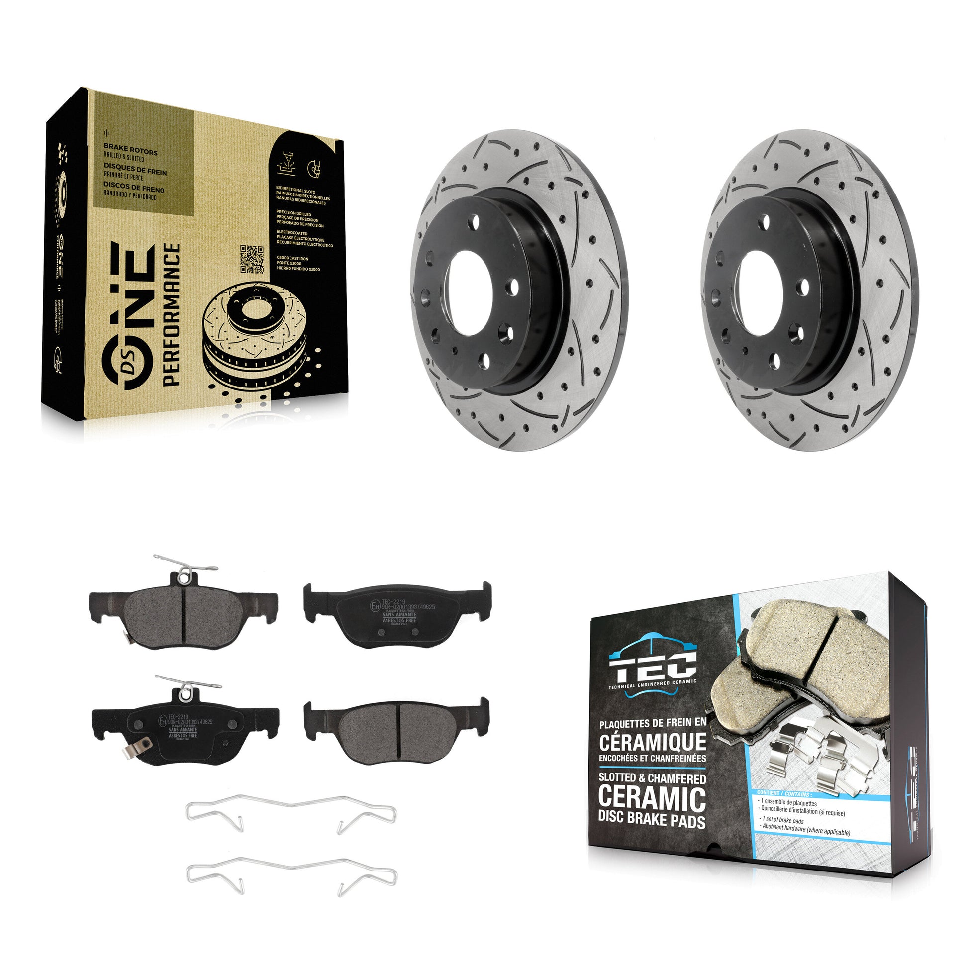 Transit Auto KDT-101102 Disc Brake Kit for 2019-2023 Mazda CX-30, Mazda 3, Mazda 3 Sport - Rear