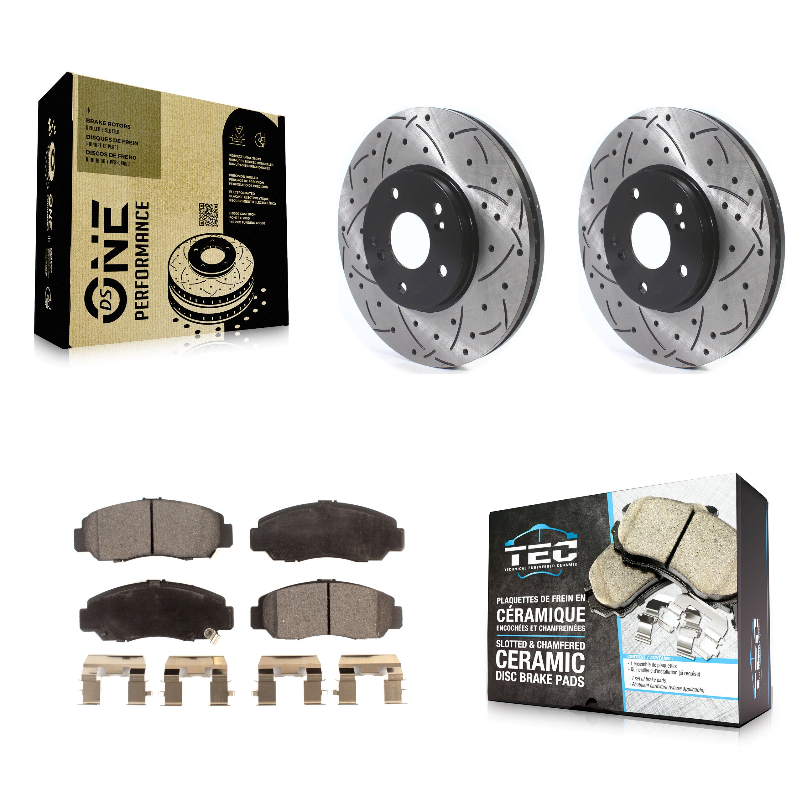 Transit Auto KDT-101105 Disc Brake Kit for 2005-2007 Honda Accord - Front