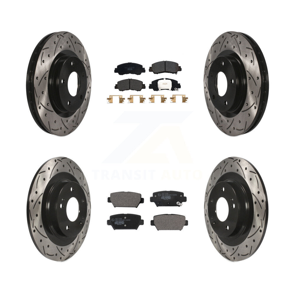 Transit Auto KDT-101111 Disc Brake Kit for 2018-2022 Mitsubishi Eclipse Cross - Front and Rear