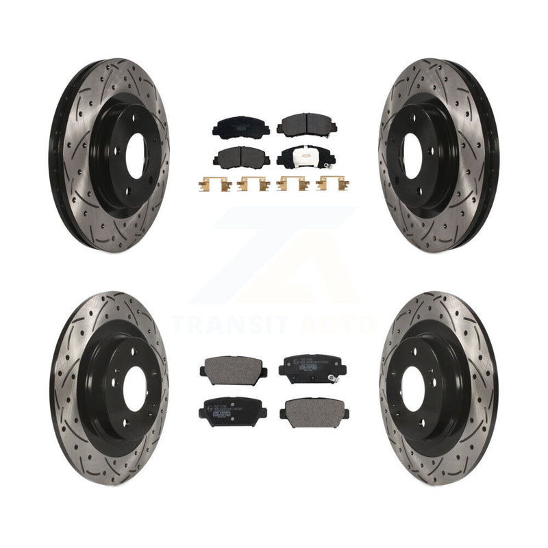 Transit Auto KDT-101111 Disc Brake Kit for 2018-2022 Mitsubishi Eclipse Cross - Front and Rear