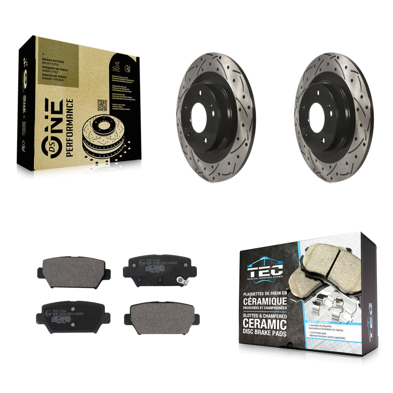 Transit Auto KDT-101113 Disc Brake Kit for 2018-2022 Mitsubishi Eclipse Cross - Rear