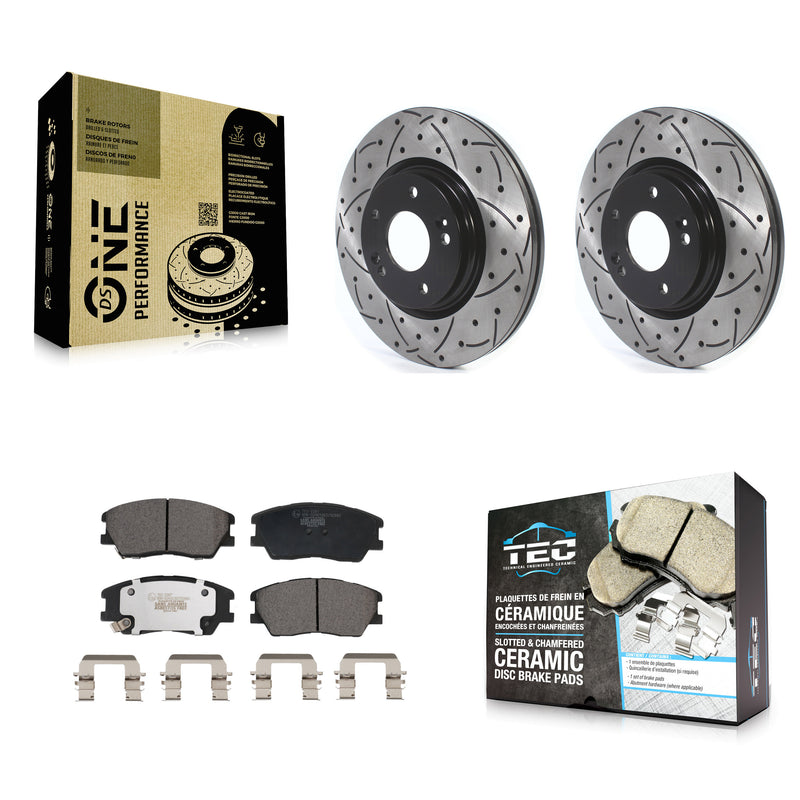 Transit Auto KDT-101115 Disc Brake Kit for 2017-2023 Kia Soul, Kia Soul EV - Front
