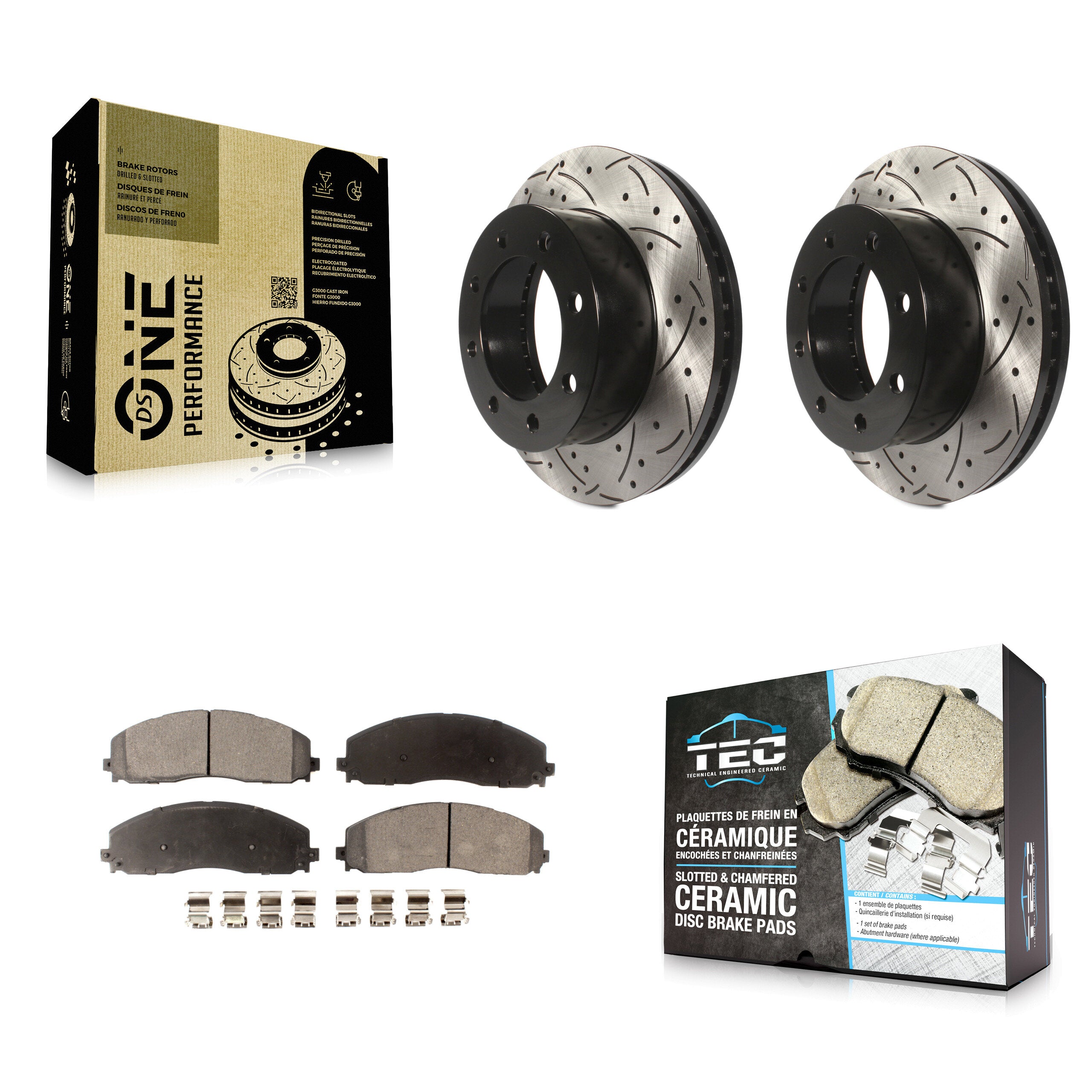 Transit Auto KDT-101123 Disc Brake Kit for 2013 Ford F-250 Super Duty - Front