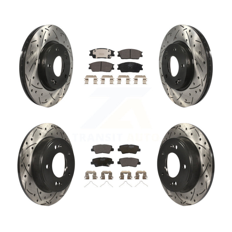 Transit Auto KDT-101124 Disc Brake Kit for 2020-2023 Hyundai Venue, Kia Soul - Front and Rear
