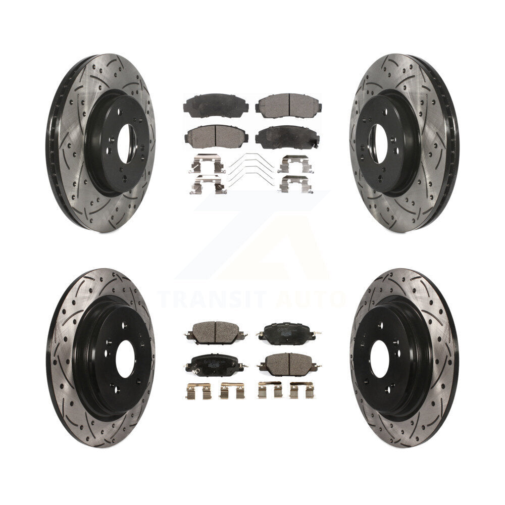 Transit Auto KDT-101125 Disc Brake Kit for 2020 Honda CR-V - Front and Rear