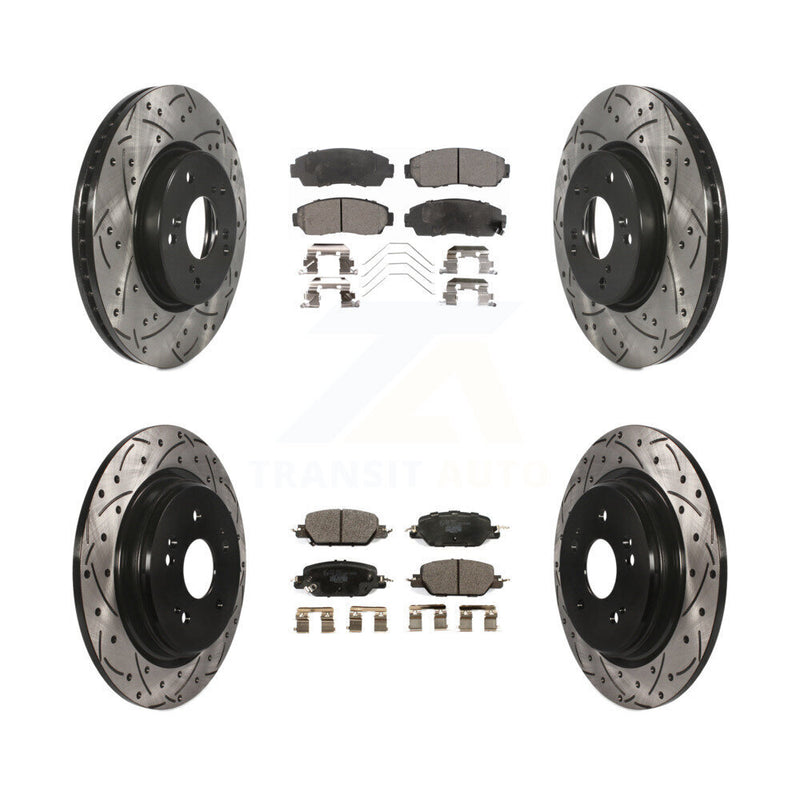 Transit Auto KDT-101125 Disc Brake Kit for 2020 Honda CR-V - Front and Rear