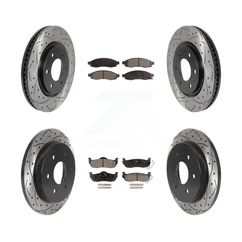 Transit Auto KDT-101129 Disc Brake Kit for 2007 Nissan TITAN - Front and Rear