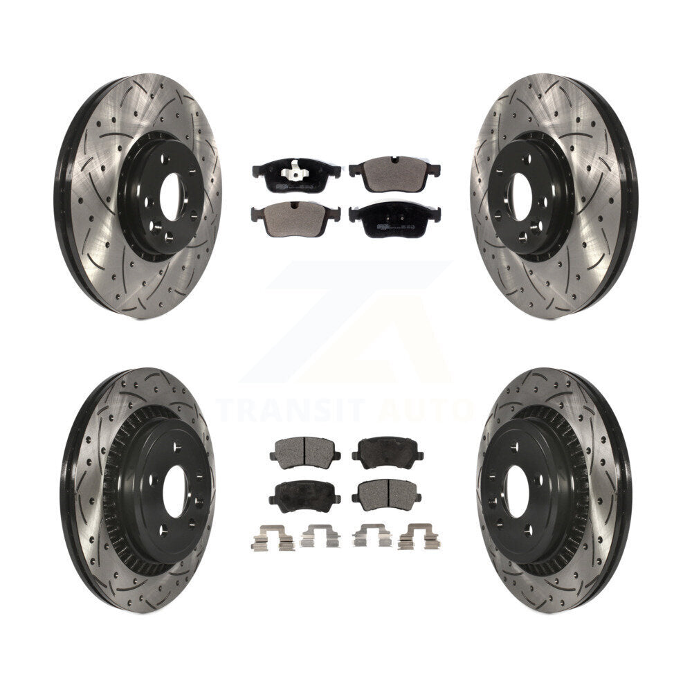 Transit Auto KDT-101130 Disc Brake Kit for 2017 Volvo XC60 - Front and Rear