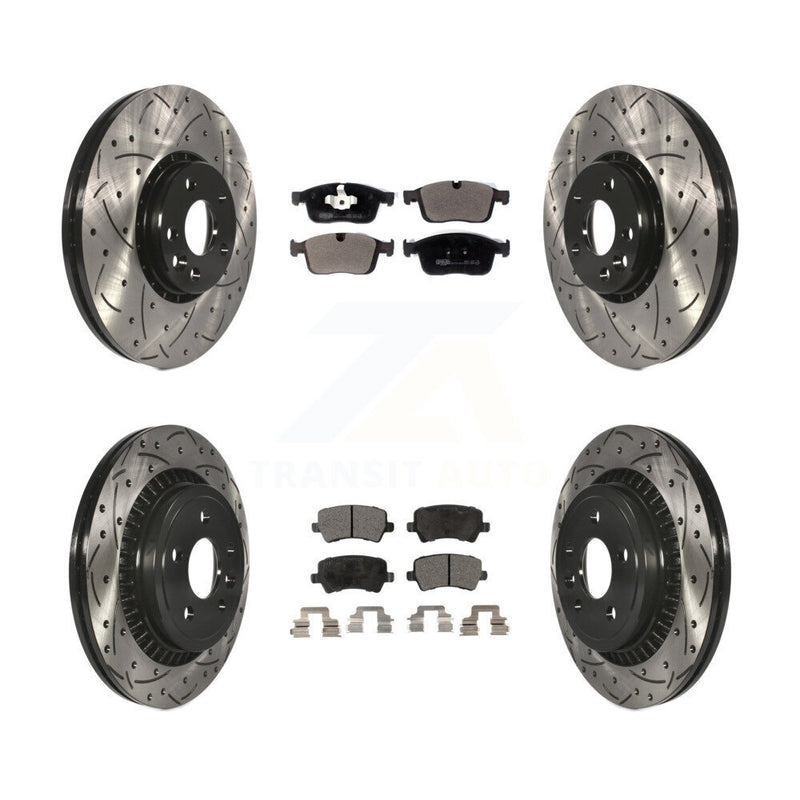 Transit Auto KDT-101130 Disc Brake Kit for 2017 Volvo XC60 - Front and Rear