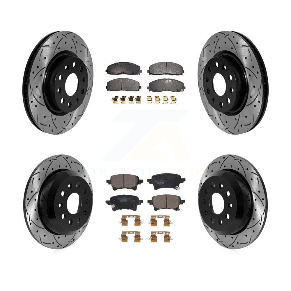 Transit Auto KDT-101132 Disc Brake Kit for 2021 Jeep Wrangler - Front and Rear