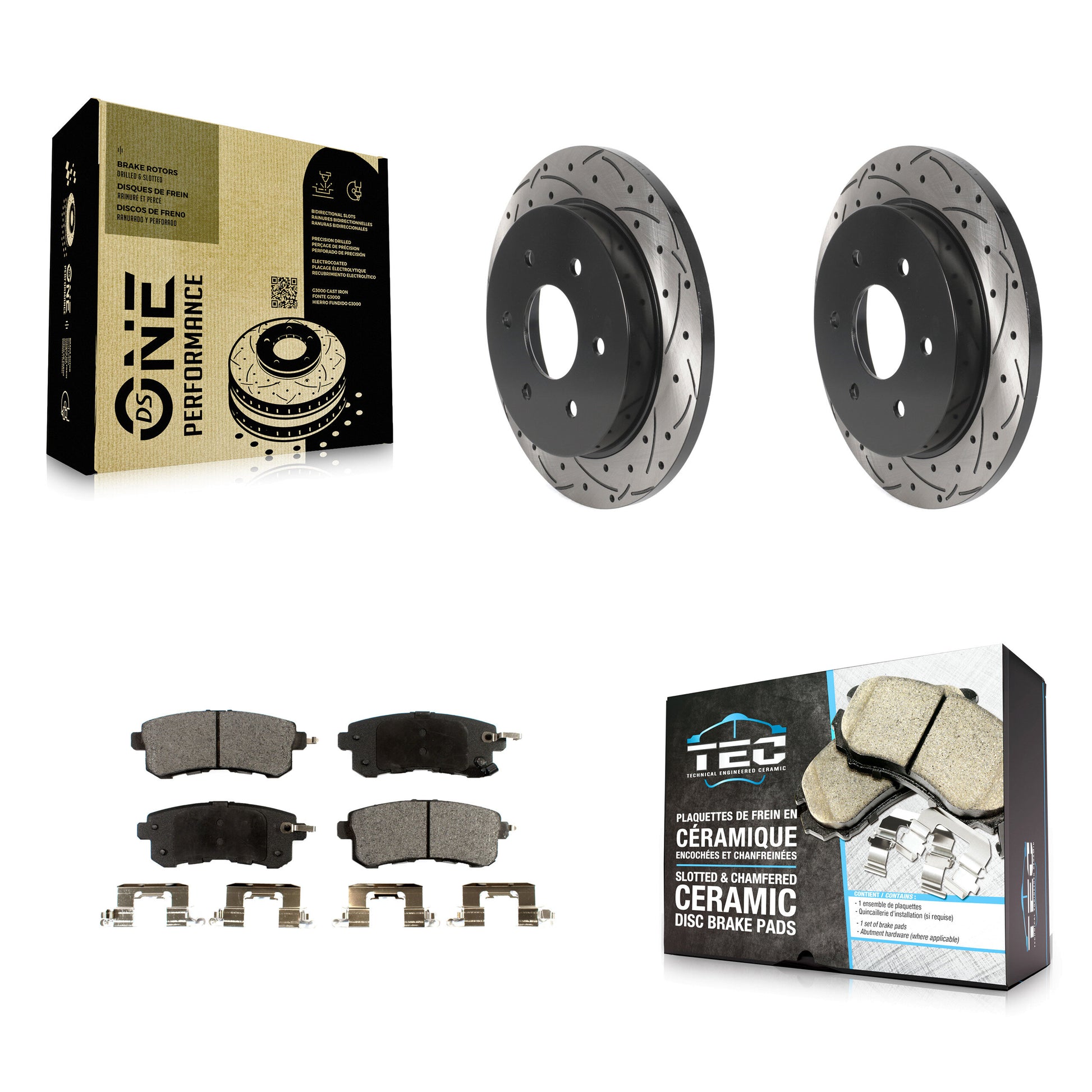 Transit Auto KDT-101134 Disc Brake Kit for 2017-2019 Nissan Armada - Rear
