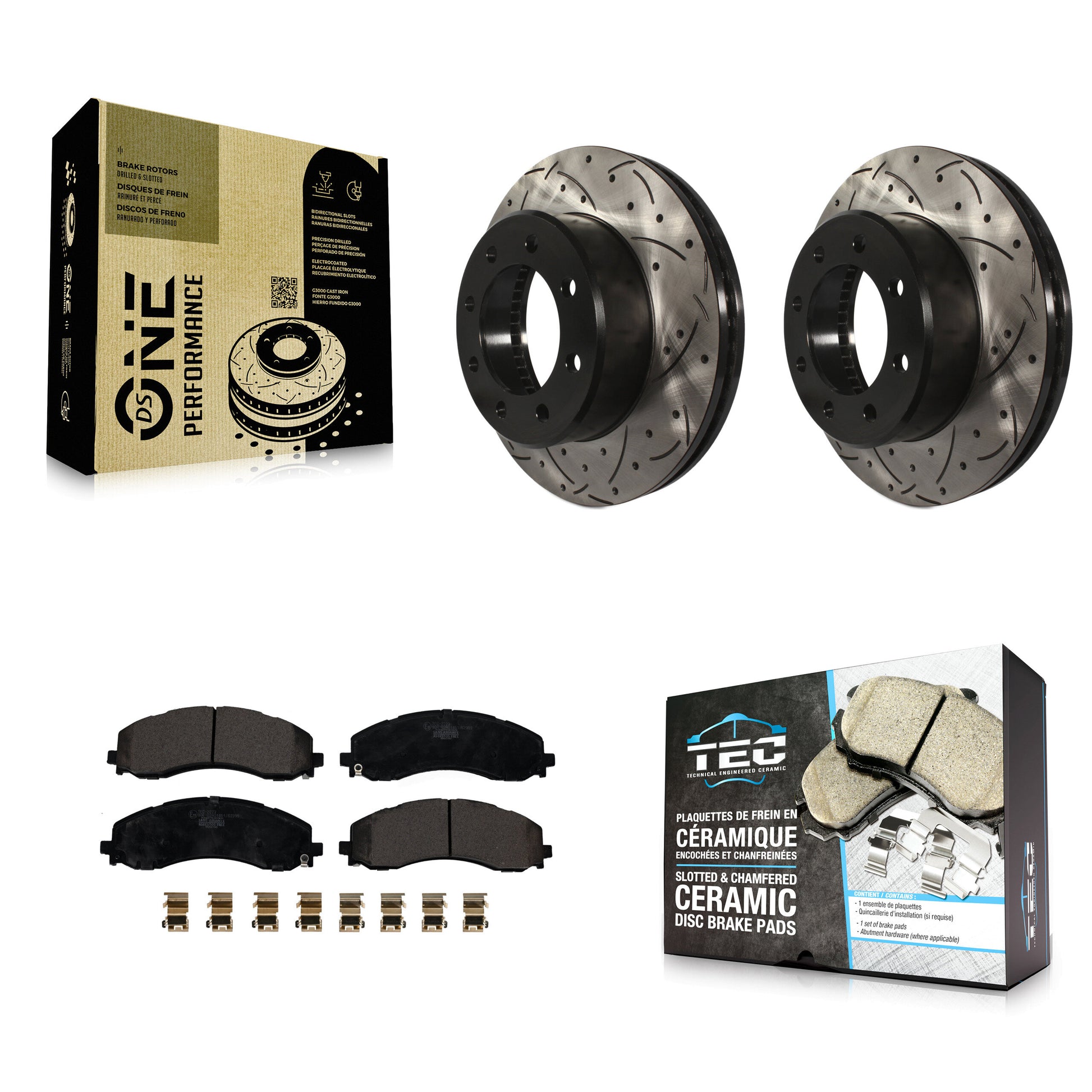 Transit Auto KDT-101138 Disc Brake Kit for 2019-2024 Ram 2500, Ram 3500 - Front