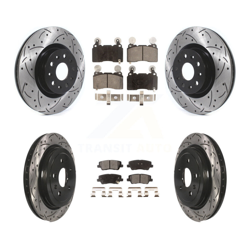 Transit Auto KDT-101149 Disc Brake Kit for 2015 Cadillac CTS - Front and Rear