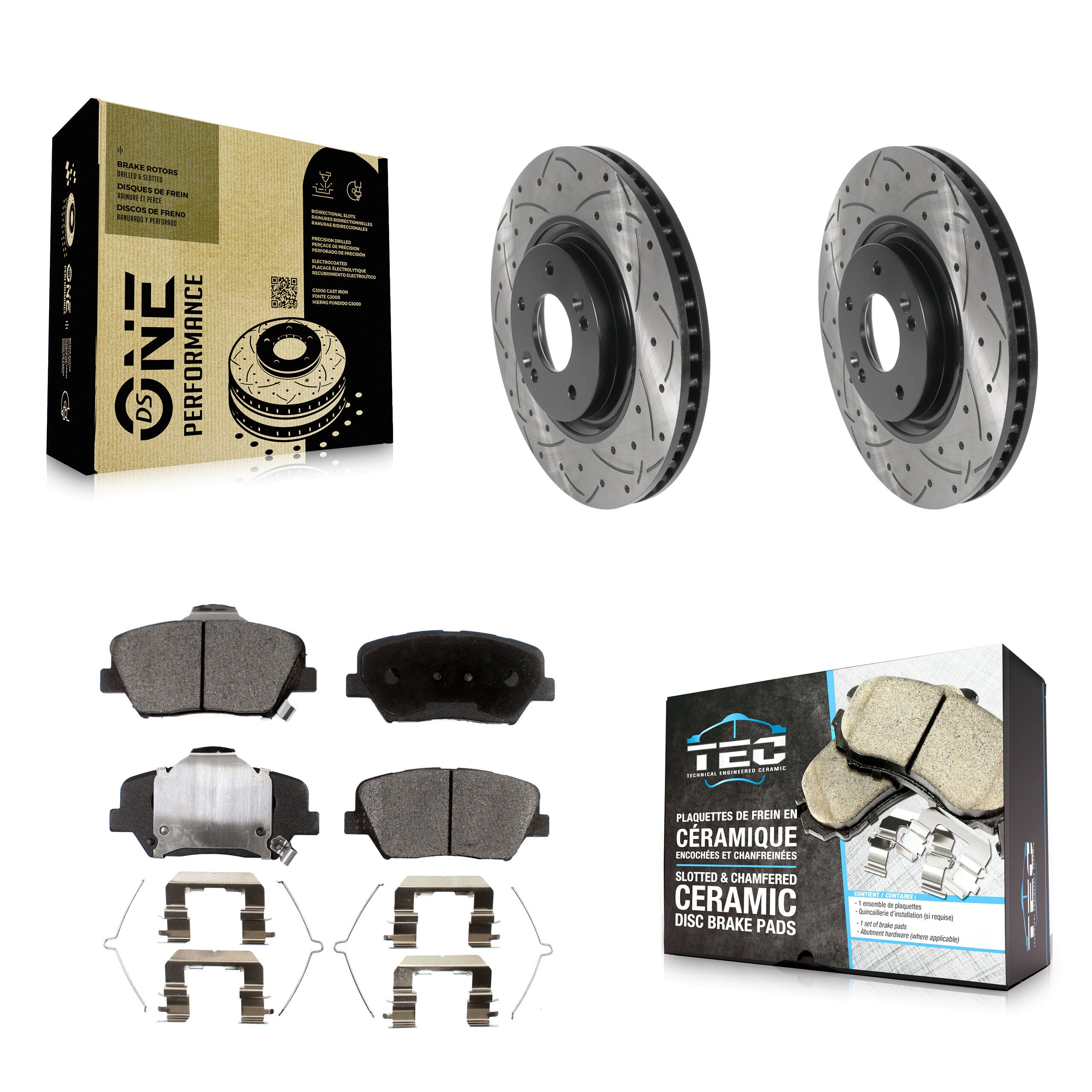 Transit Auto KDT-101167 Disc Brake Kit for 2019-2022 Hyundai Nexo - Front