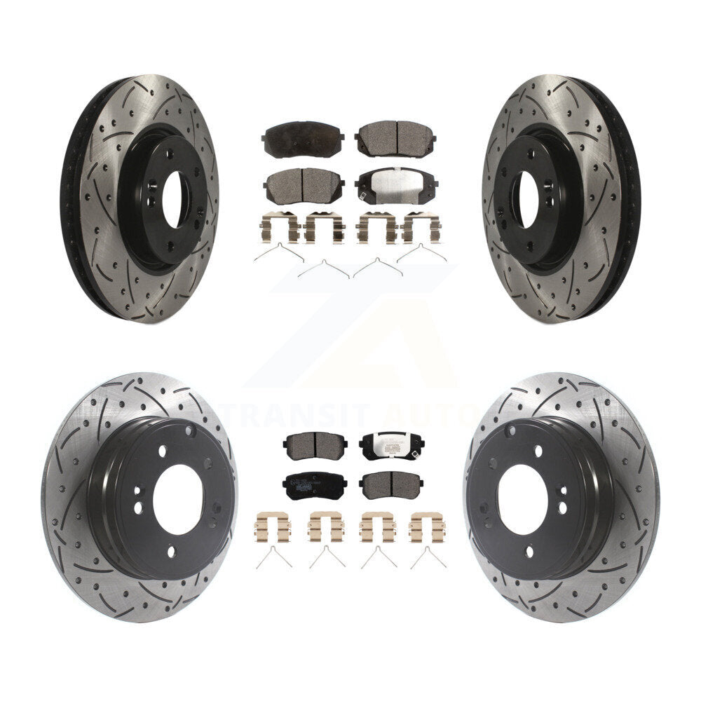 Transit Auto KDT-101170 Disc Brake Kit for 2016 Hyundai Sonata - Front and Rear