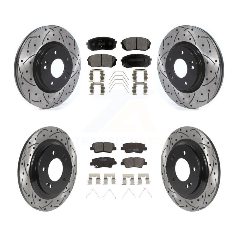 Transit Auto KDT-101171 Disc Brake Kit for 2018-2022 Kia Forte5, Hyundai Elantra GT - Front and Rear