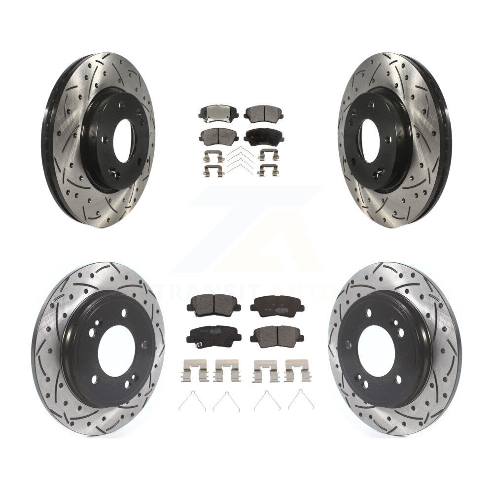 Transit Auto KDT-101178 Disc Brake Kit for 2019-2021 Hyundai Veloster - Front and Rear