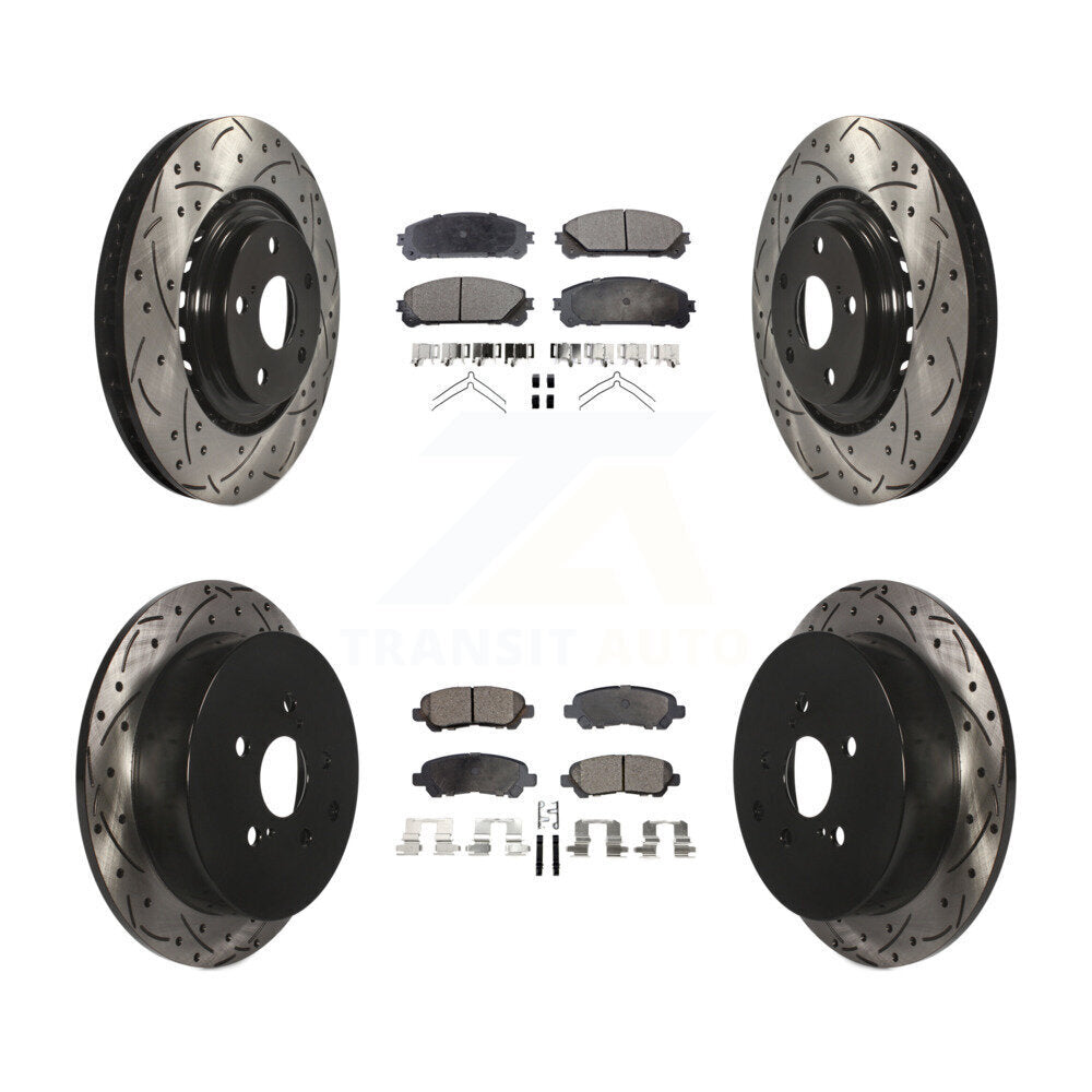 Transit Auto KDT-101183 Disc Brake Kit for 2014 Toyota Highlander - Front and Rear