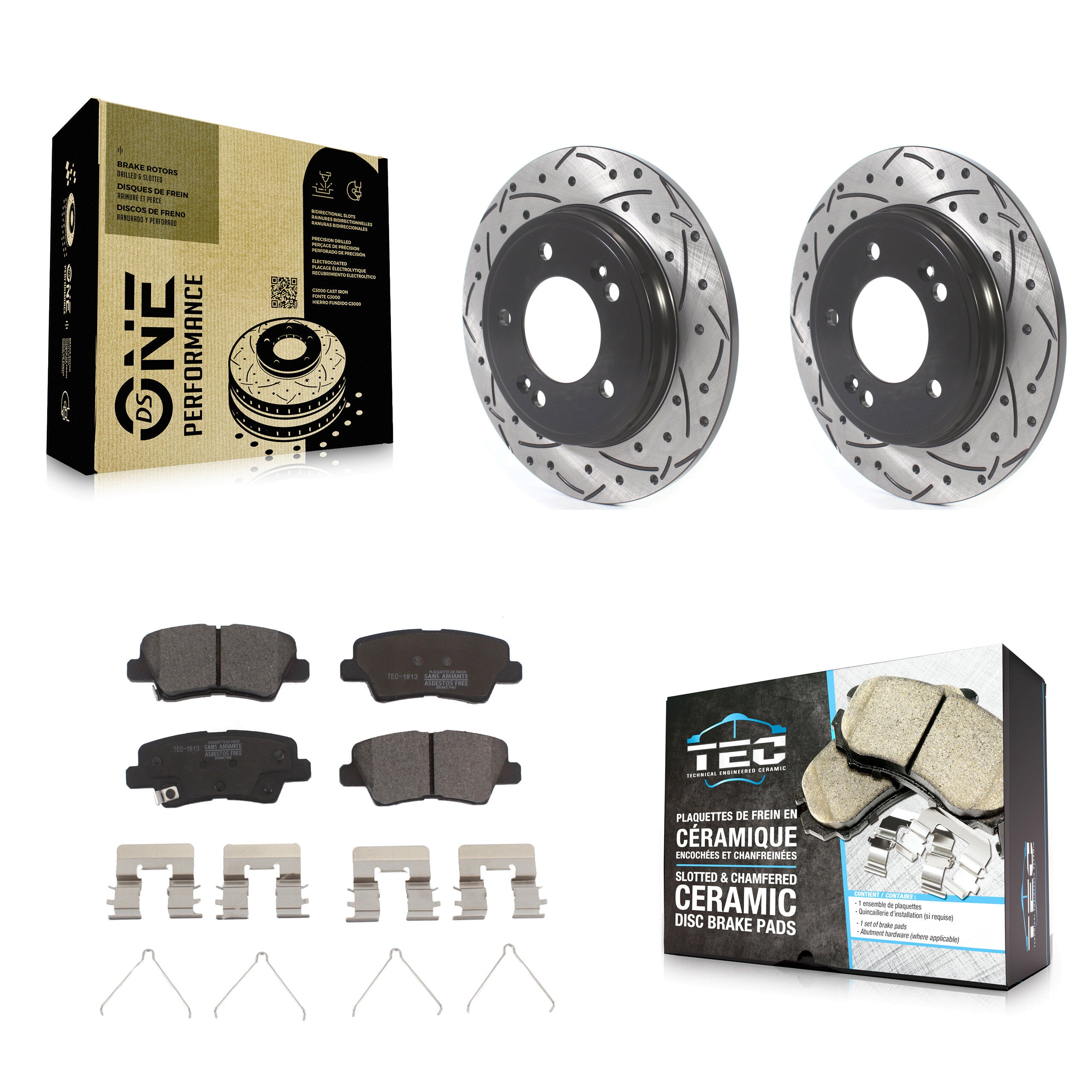 Transit Auto KDT-101186 Disc Brake Kit for 2019-2023 Kia Forte, Kia Forte5, Hyundai Veloster - Rear