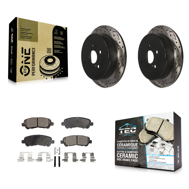Transit Auto KDT-101188 Disc Brake Kit for 2014 Toyota Highlander - Rear