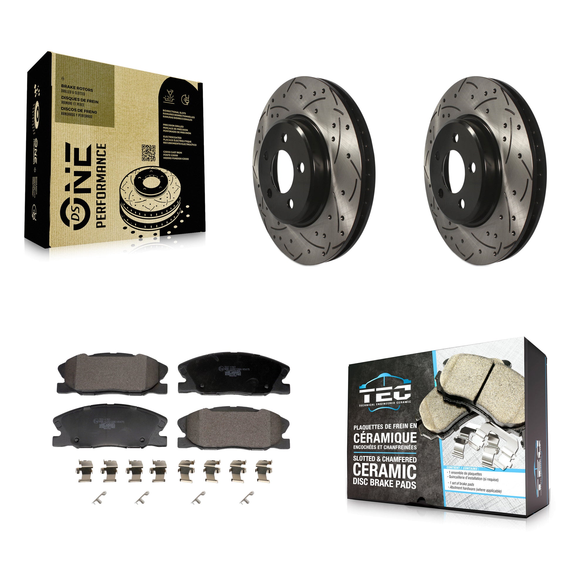 Transit Auto KDT-101207 Disc Brake Kit for 2014 Dodge Charger - Front