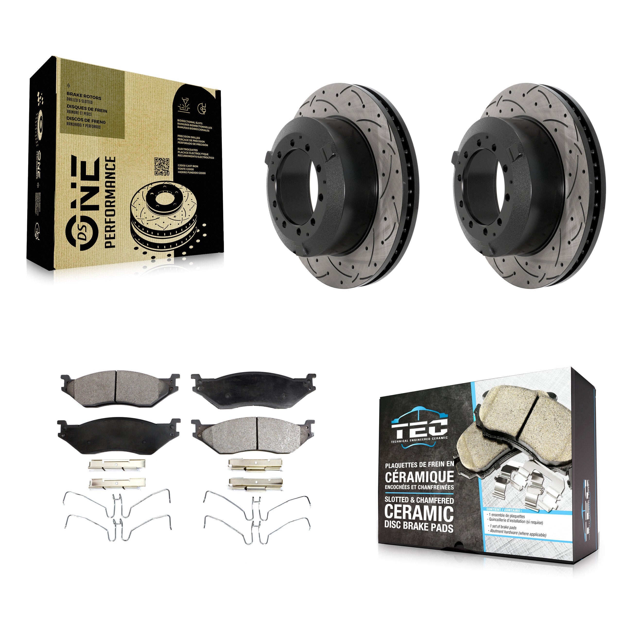 Transit Auto KDT-101208 Disc Brake Kit for 2010-2018 IC Corporation AE School Bus, IC Corporation AC Commercial Bus, International TerraStar - Front