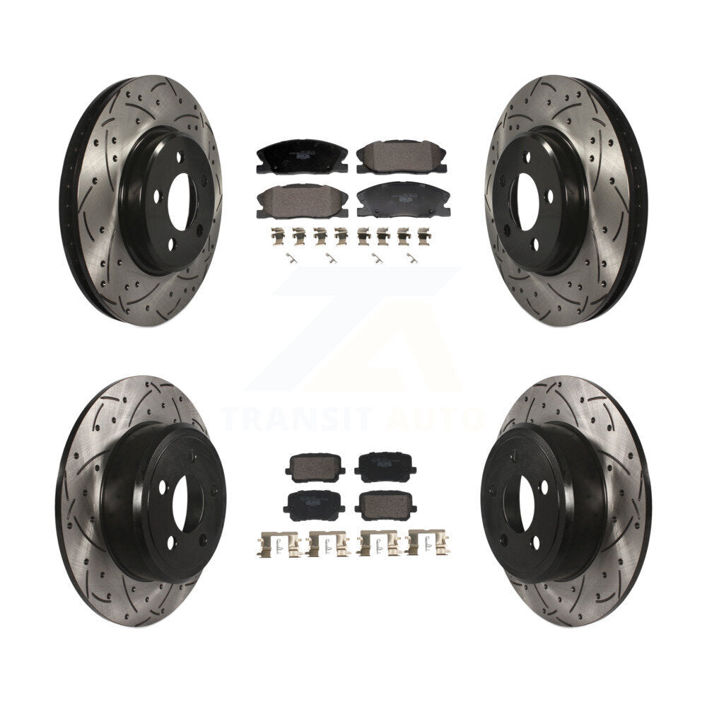 Transit Auto KDT-101214 Disc Brake Kit for 2014 Dodge Charger - Front and Rear