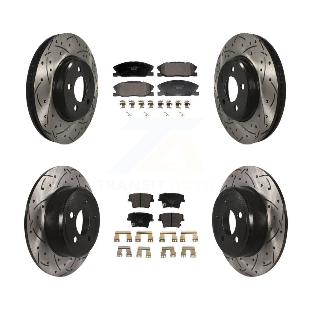 Transit Auto KDT-101215 Disc Brake Kit for 2014 Dodge Charger - Front and Rear