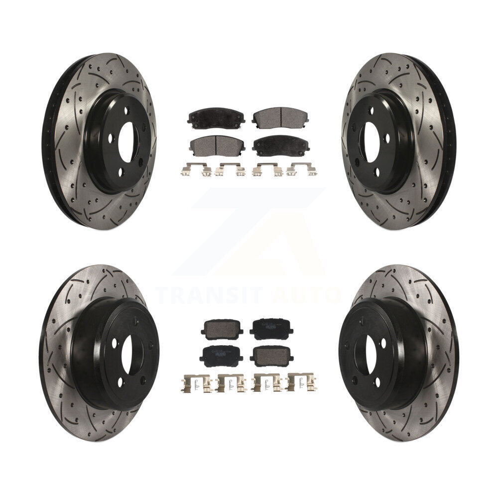 Transit Auto KDT-101216 Disc Brake Kit for 2014 Dodge Charger - Front and Rear