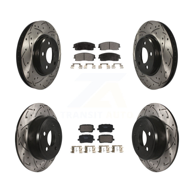 Transit Auto KDT-101216 Disc Brake Kit for 2014 Dodge Charger - Front and Rear
