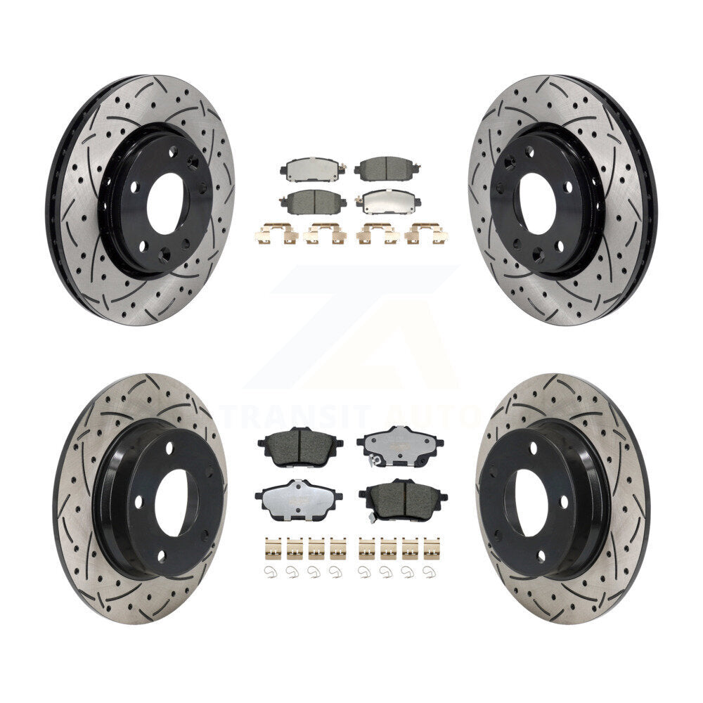 Transit Auto KDT-101224 Disc Brake Kit for 2020-2023 Nissan Sentra - Front and Rear