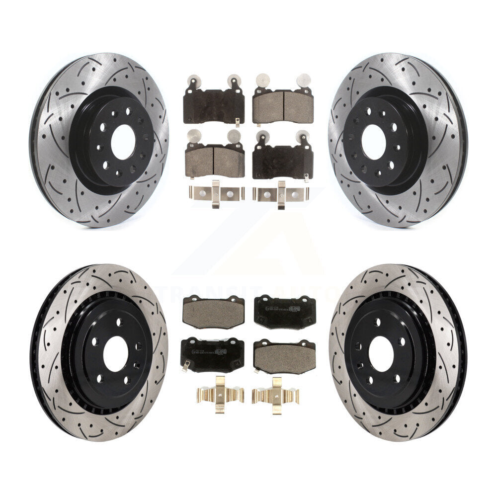 Transit Auto KDT-101225 Disc Brake Kit for 2016 Chevrolet Camaro - Front and Rear