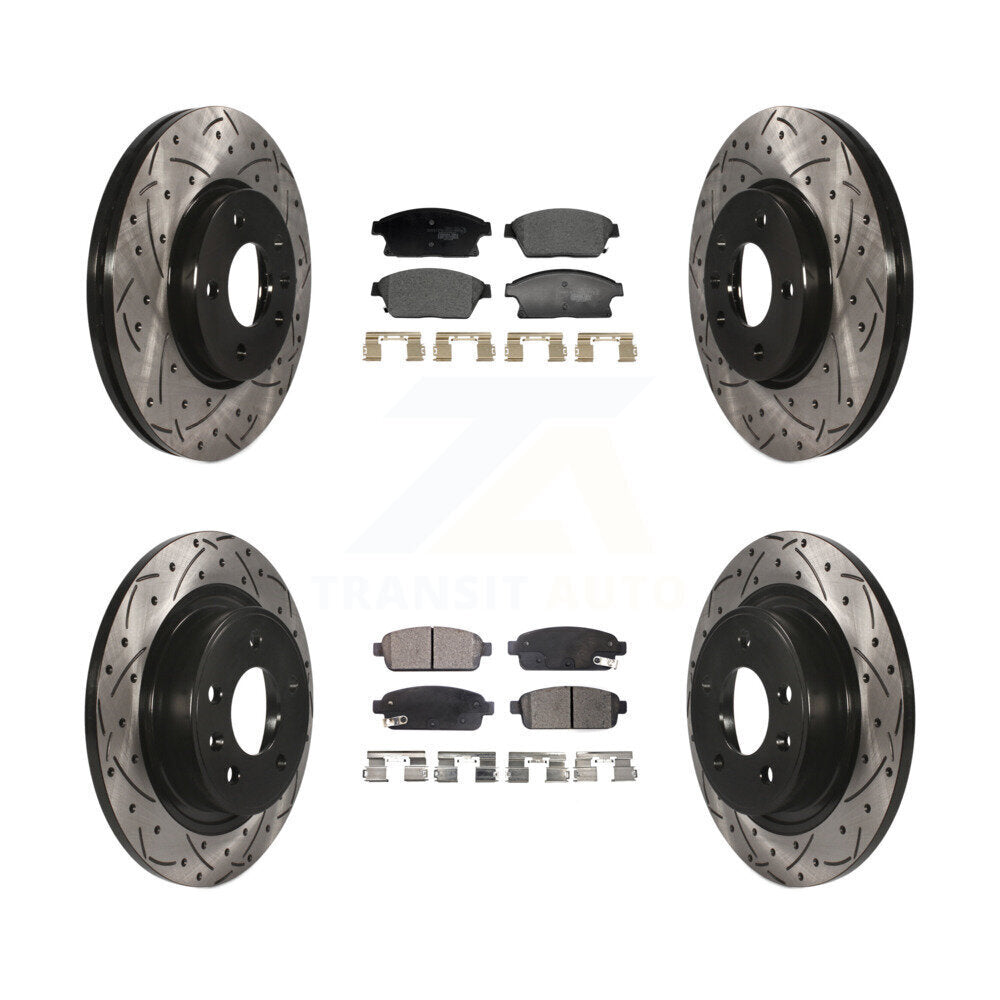 Transit Auto KDT-101227 Disc Brake Kit for 2011-2017 Chevrolet Cruze, Buick Verano and More - Front and Rear