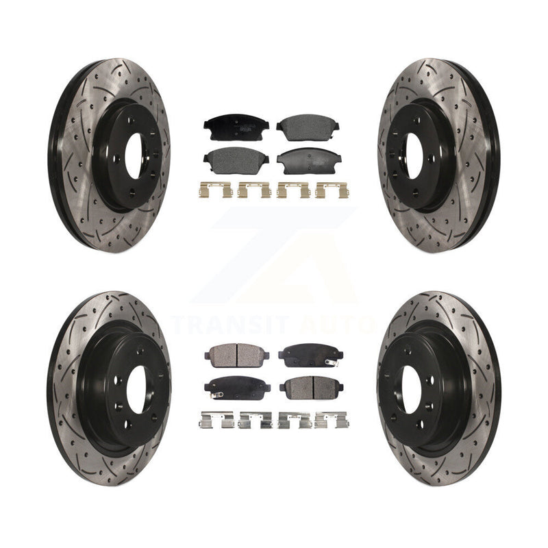 Transit Auto KDT-101227 Disc Brake Kit for 2011-2017 Chevrolet Cruze, Buick Verano and More - Front and Rear