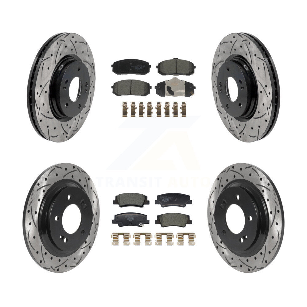 Transit Auto KDT-101228 Disc Brake Kit for 2020-2025 Hyundai Sonata, Kia Niro EV, Kia K5 - Front and Rear