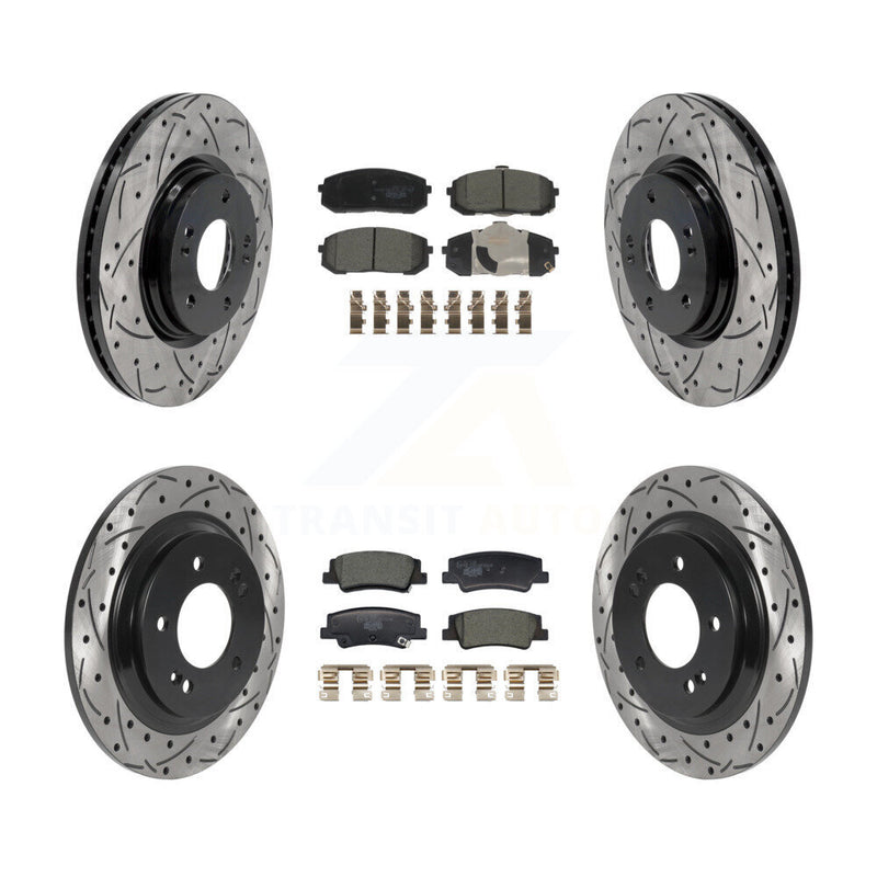 Transit Auto KDT-101228 Disc Brake Kit for 2020-2025 Hyundai Sonata, Kia Niro EV, Kia K5 - Front and Rear