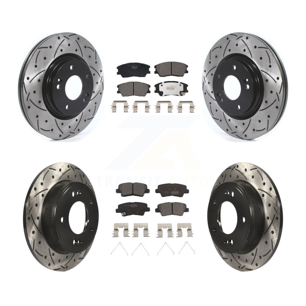 Transit Auto KDT-101231 Disc Brake Kit for 2017-2019 Kia Soul - Front and Rear