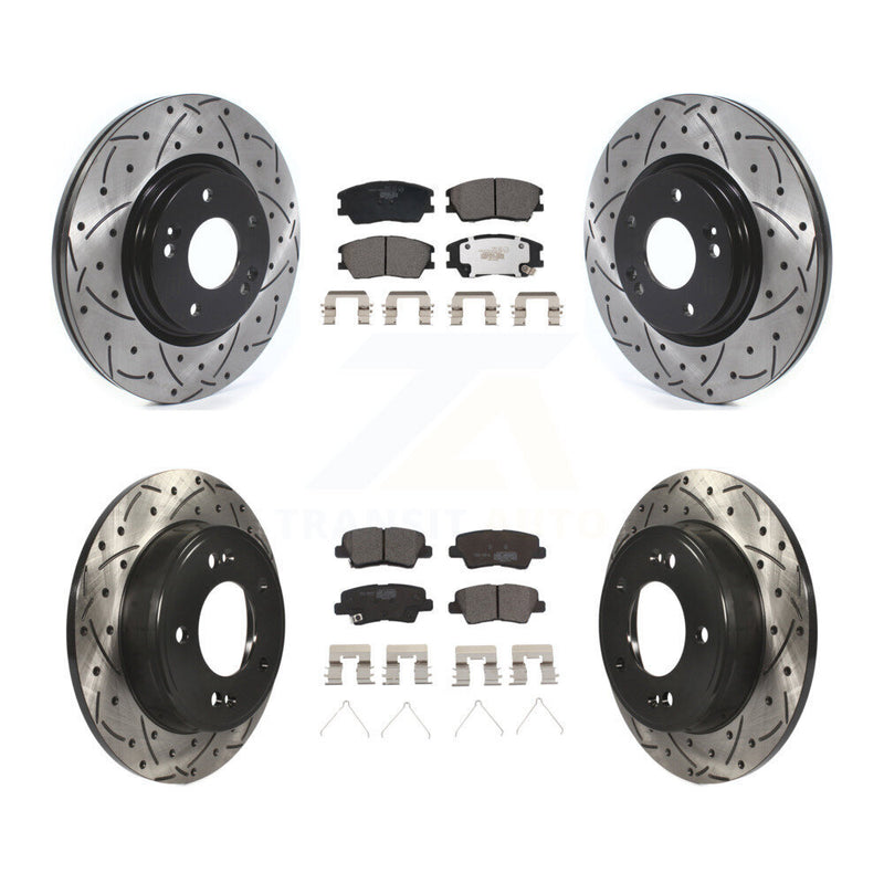 Transit Auto KDT-101231 Disc Brake Kit for 2017-2019 Kia Soul - Front and Rear