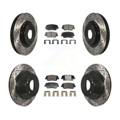 Transit Auto KDT-101234 Disc Brake Kit for 2013-2016 Kia Sorento, Hyundai Santa Fe Sport - Front and Rear