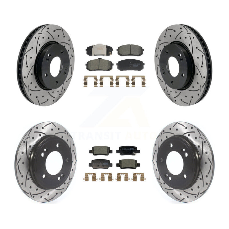 Transit Auto KDT-101237 Disc Brake Kit for 2021-2023 Hyundai Elantra - Front and Rear