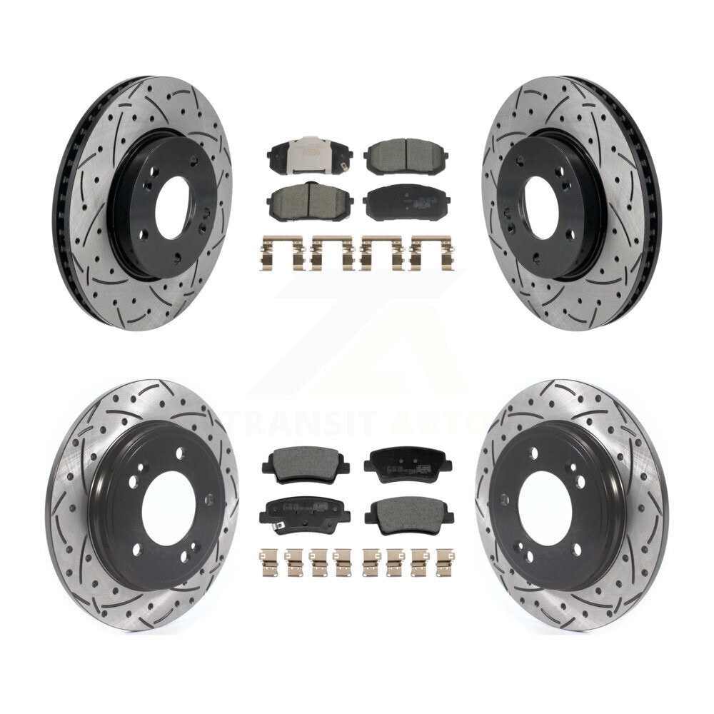 Transit Auto KDT-101238 Disc Brake Kit for 2021-2023 Hyundai Elantra - Front and Rear