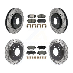Transit Auto KDT-101238 Disc Brake Kit for 2021-2023 Hyundai Elantra - Front and Rear