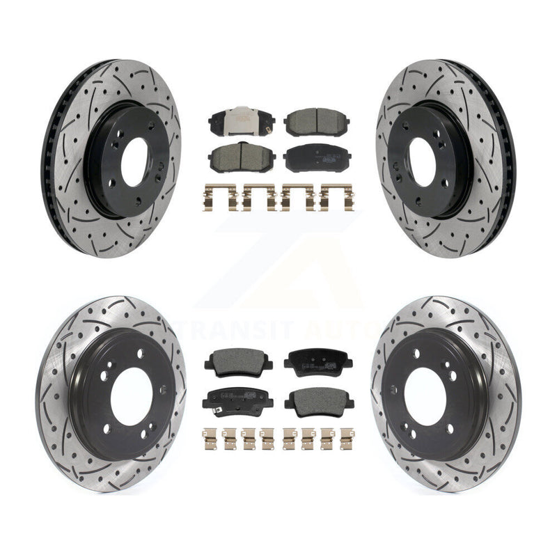 Transit Auto KDT-101238 Disc Brake Kit for 2021-2023 Hyundai Elantra - Front and Rear