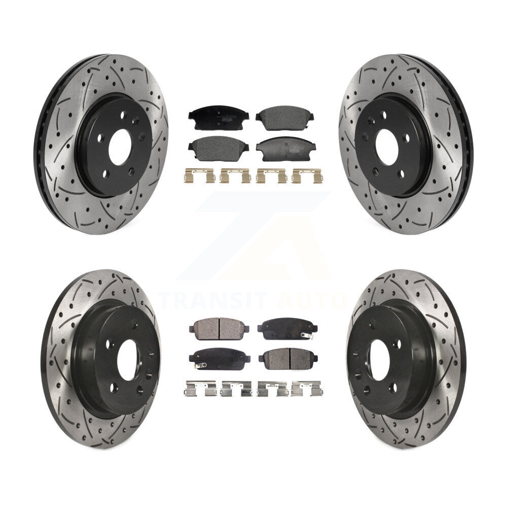 Transit Auto KDT-101240 Disc Brake Kit for 2013-2017 Buick Encore, Chevrolet Trax - Front and Rear