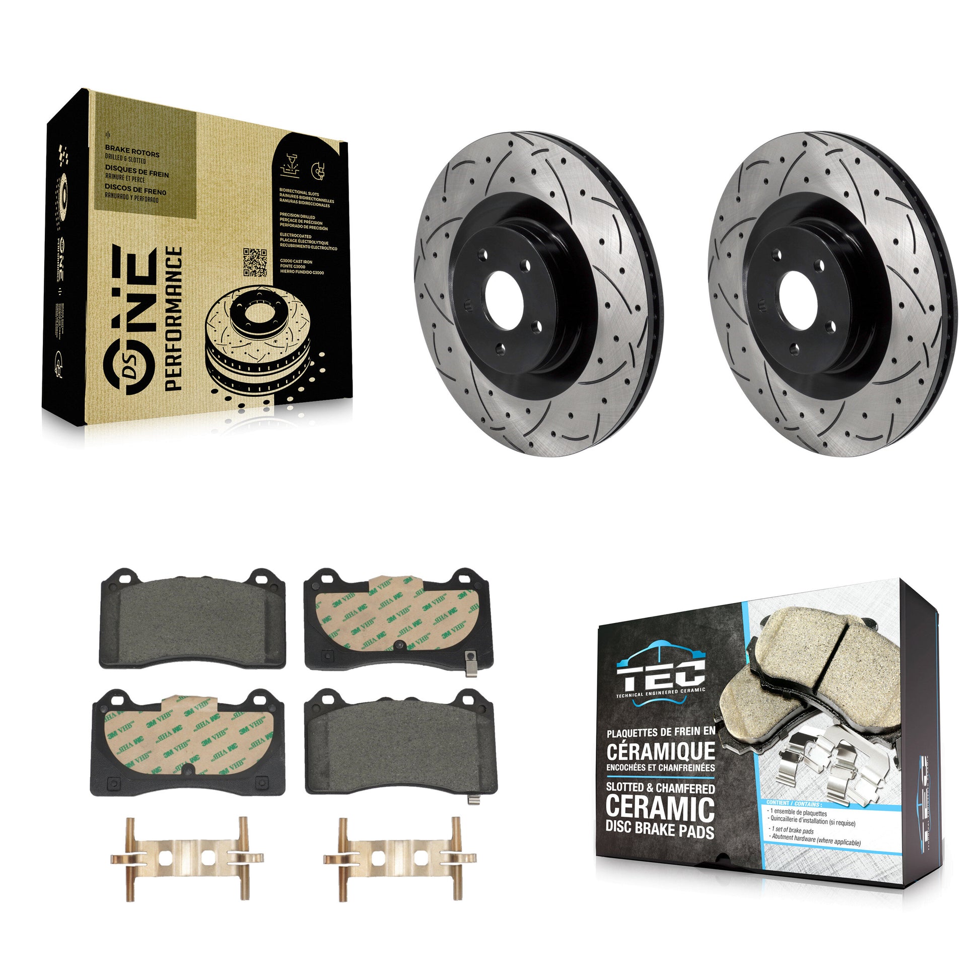 Transit Auto KDT-101243 Disc Brake Kit for 2016-2018 Ford Focus - Front