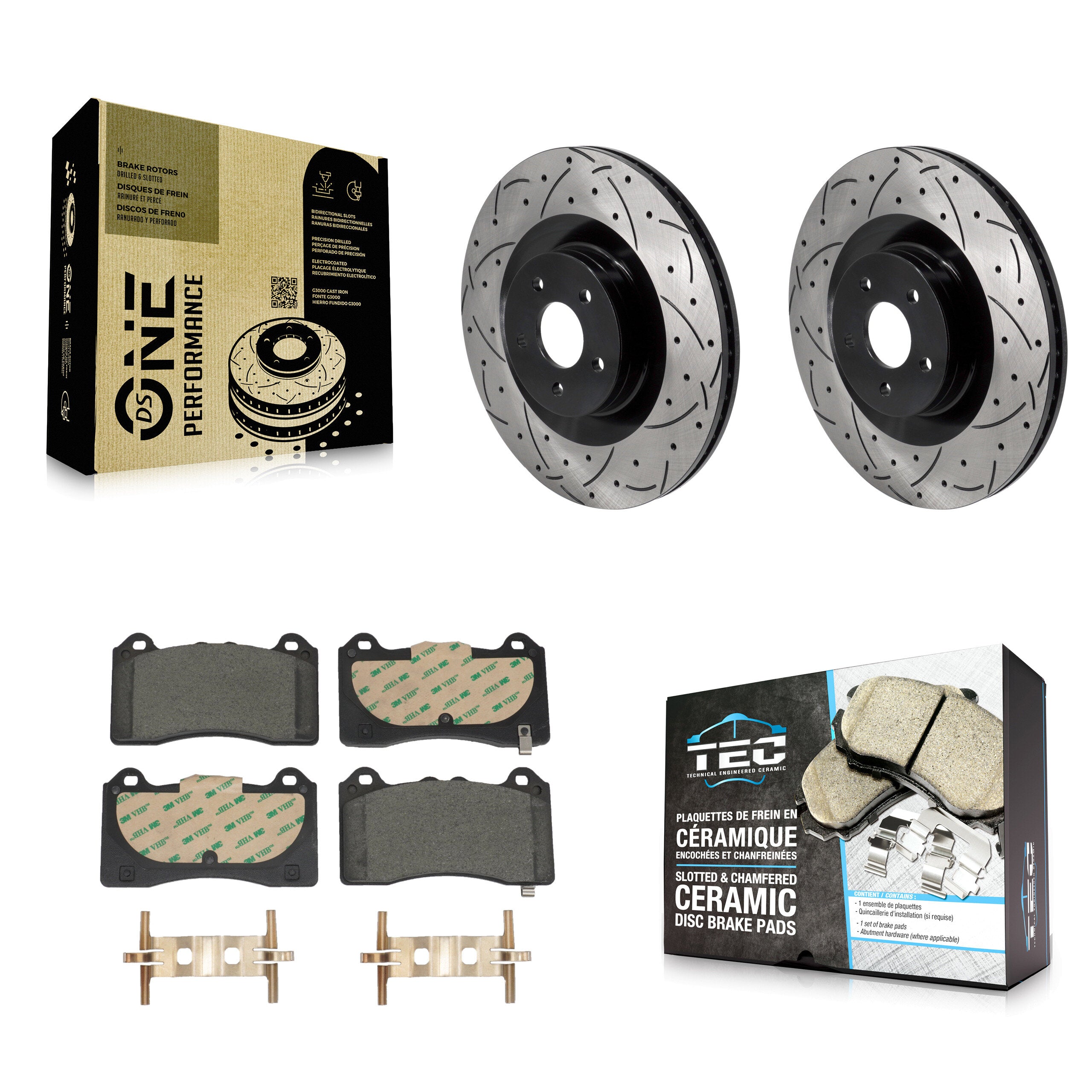 Transit Auto KDT-101243 Disc Brake Kit for 2016-2018 Ford Focus - Front